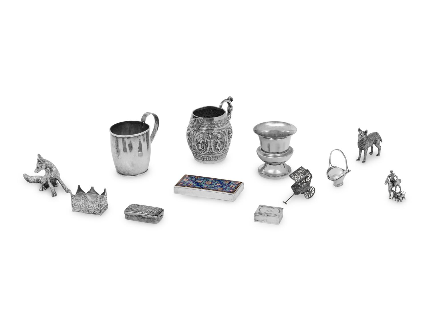 A Collection of Silver and Silver-Plate Table Articles