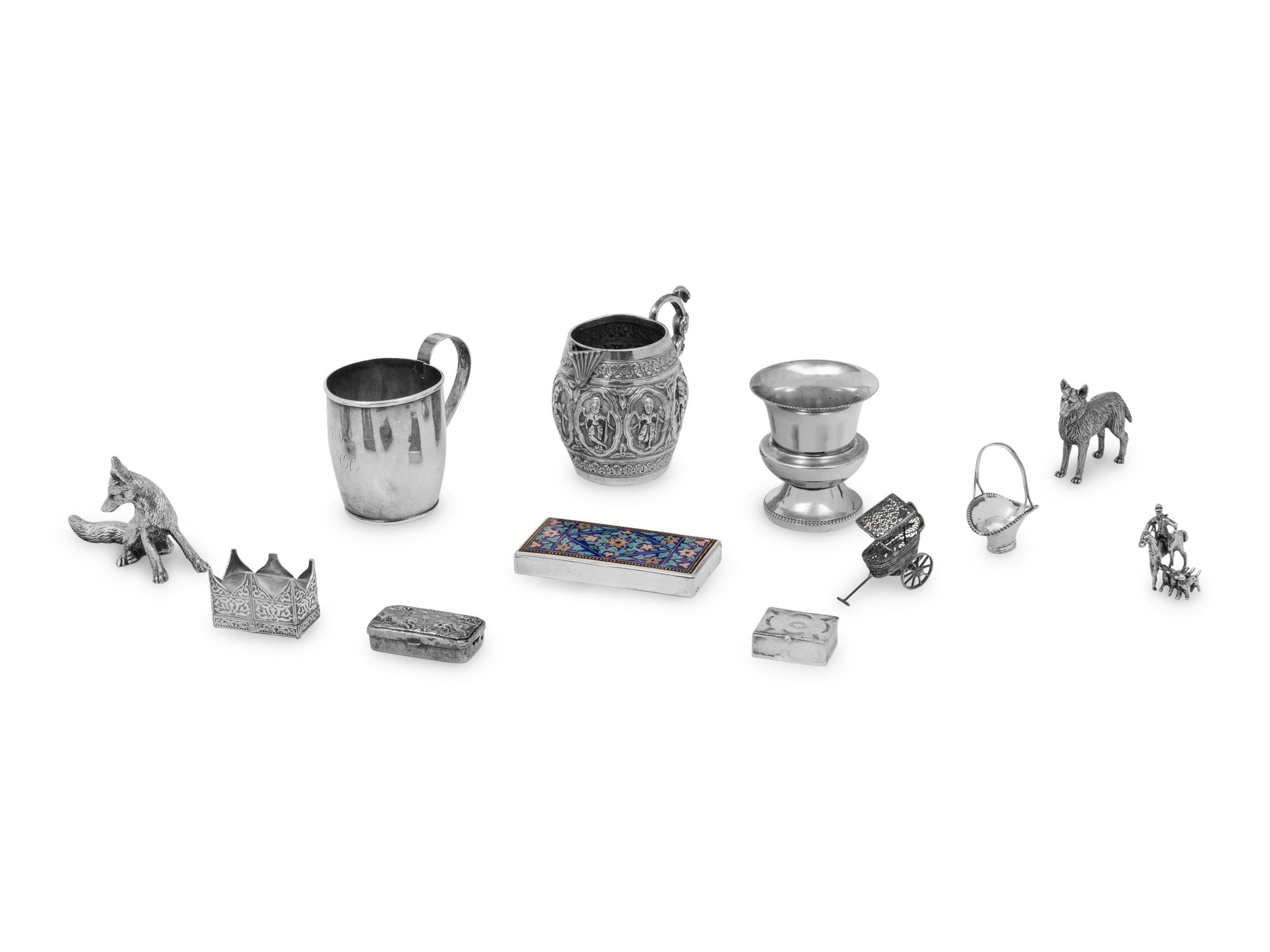 A Collection of Silver and Silver-Plate Table Articles
