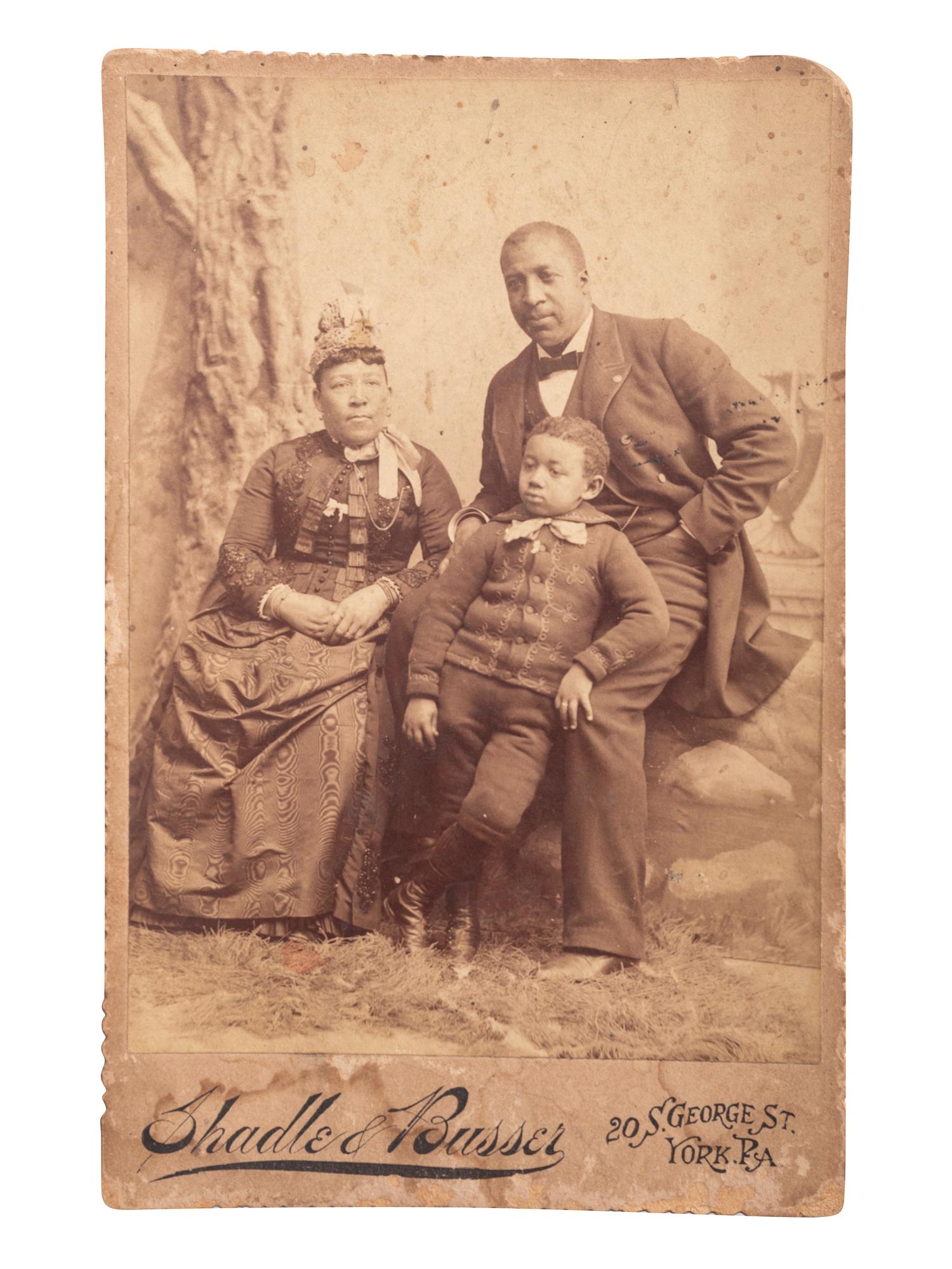 [AFRICAN AMERICANA]. A group of 4 photographs of African American subjects, comprising: