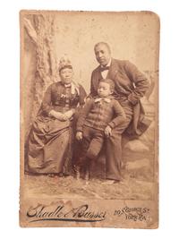 [AFRICAN AMERICANA]. A group of 4 photographs of African American subjects, comprising: