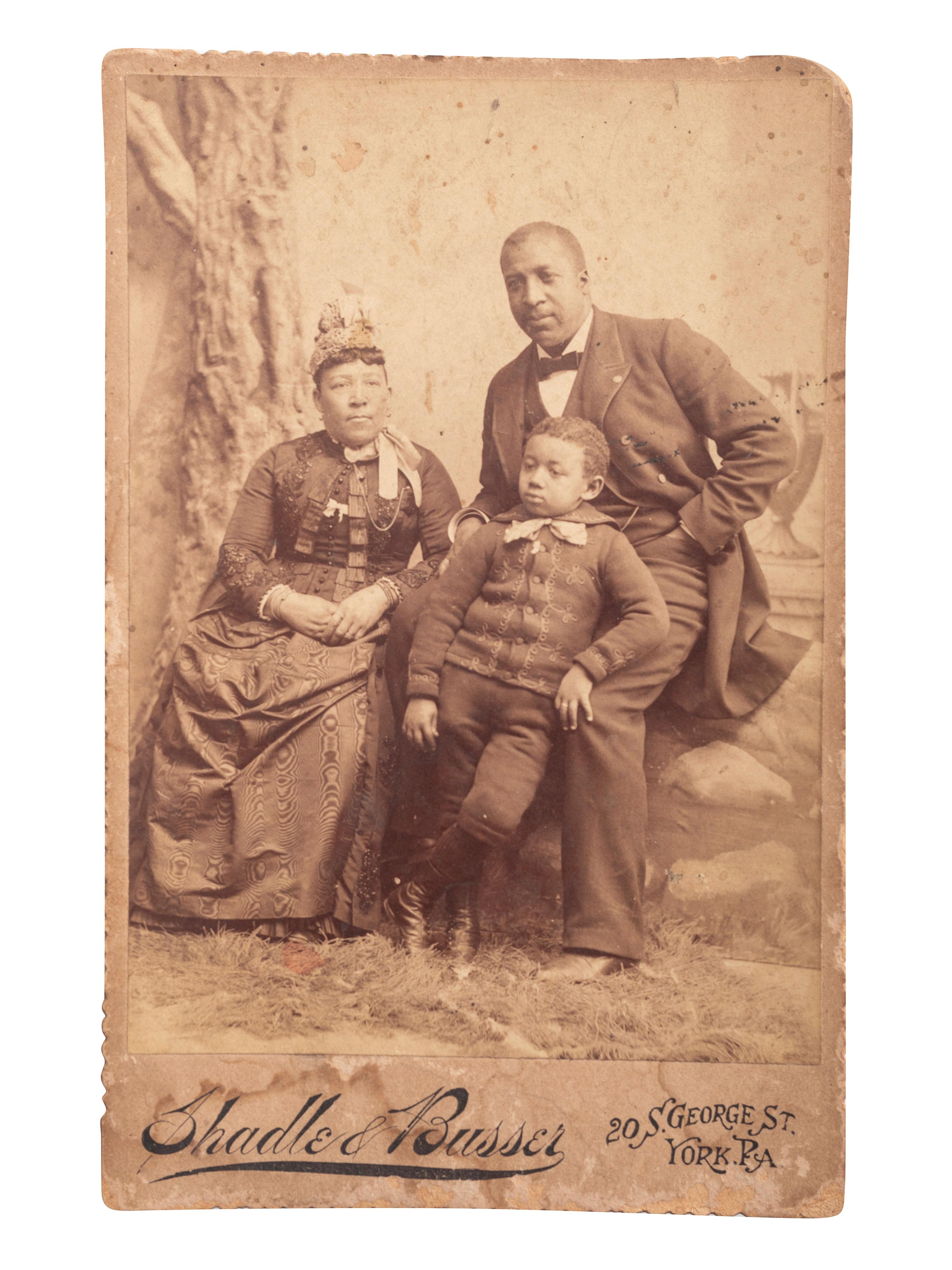 [AFRICAN AMERICANA]. A group of 4 photographs of African American subjects, comprising: