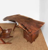 George Nakashima Exceptional "Conoid" Desk, New Hope, Pennsylvania, 1961