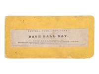 [EARLY PHOTOGRAPHY - SPORTS]. 4 photographs of baseball players, incl. Base Ball Day by Anthony.