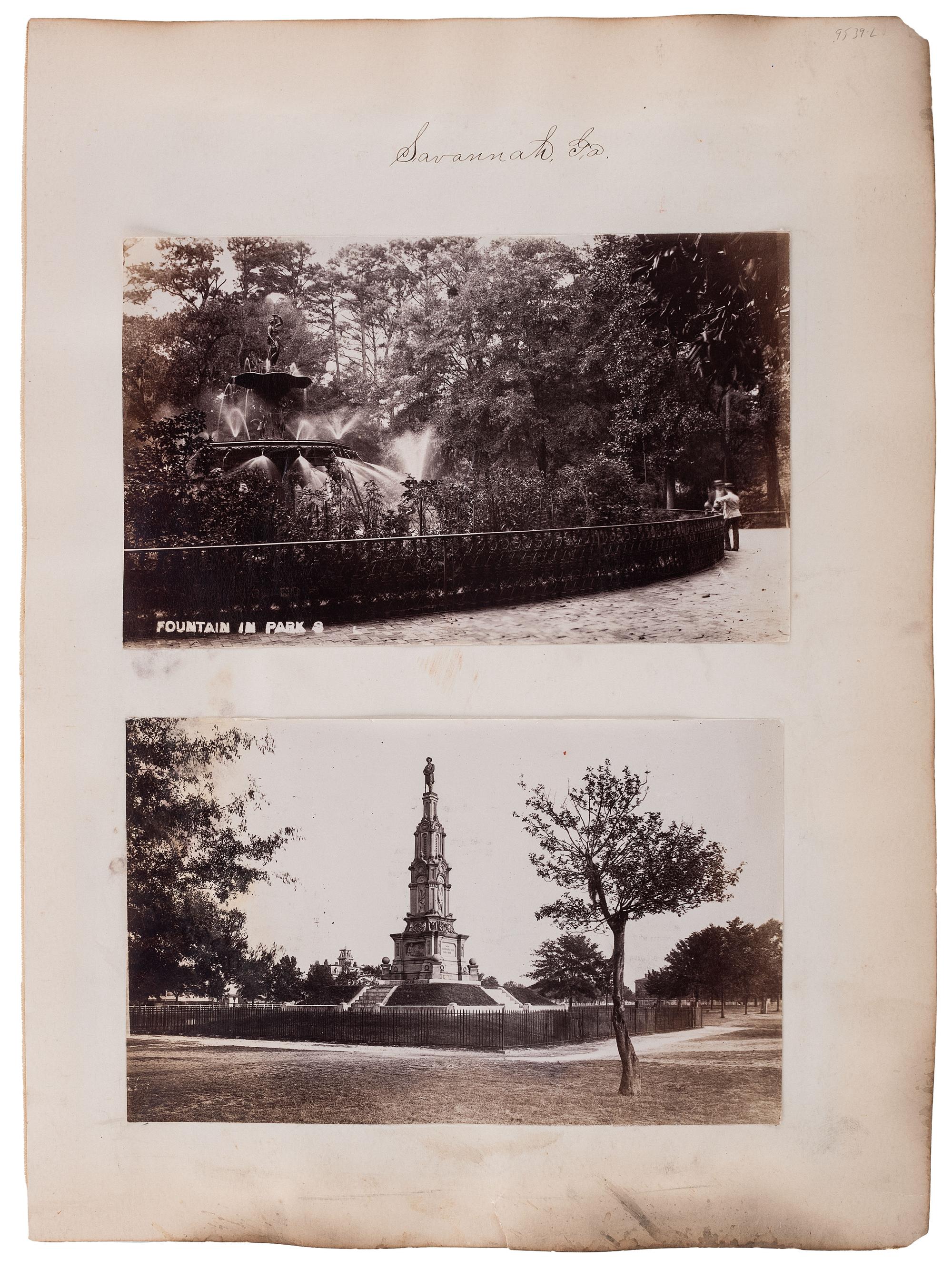 [RECONSTRUCTION]. A group of 8 photographs of African Americans, including stereoview of a cotton gin, comprising: