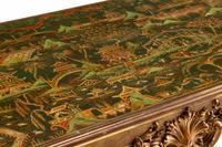 A Louis XIV Style Giltwood Painted-Top Table