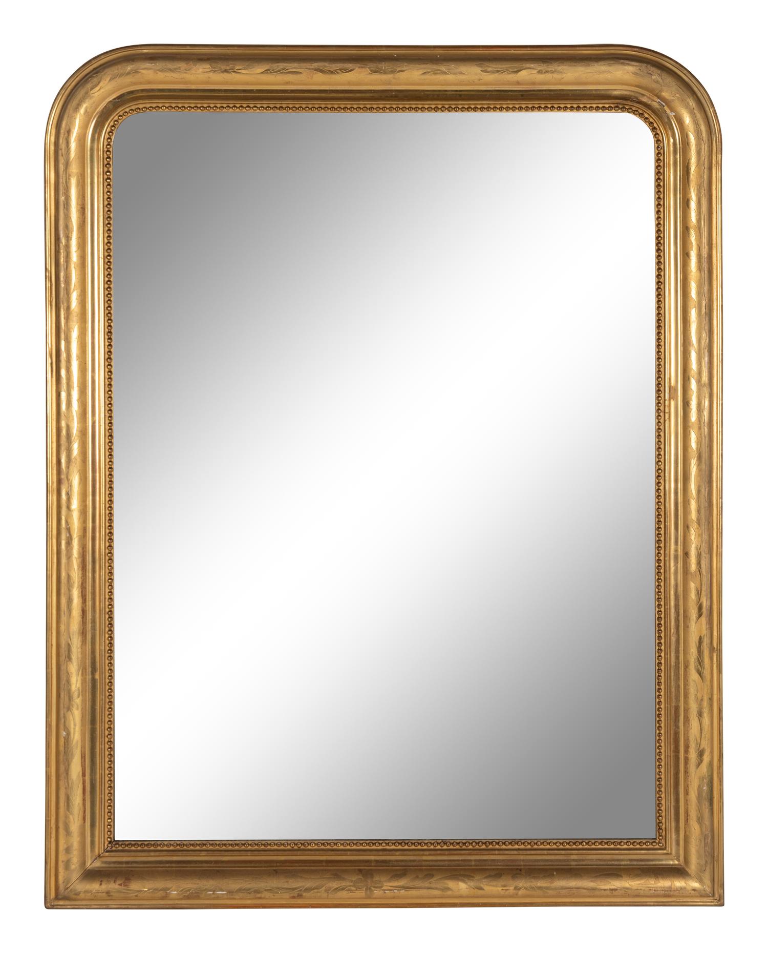 A Louis-Philippe Style Giltwood Mirror