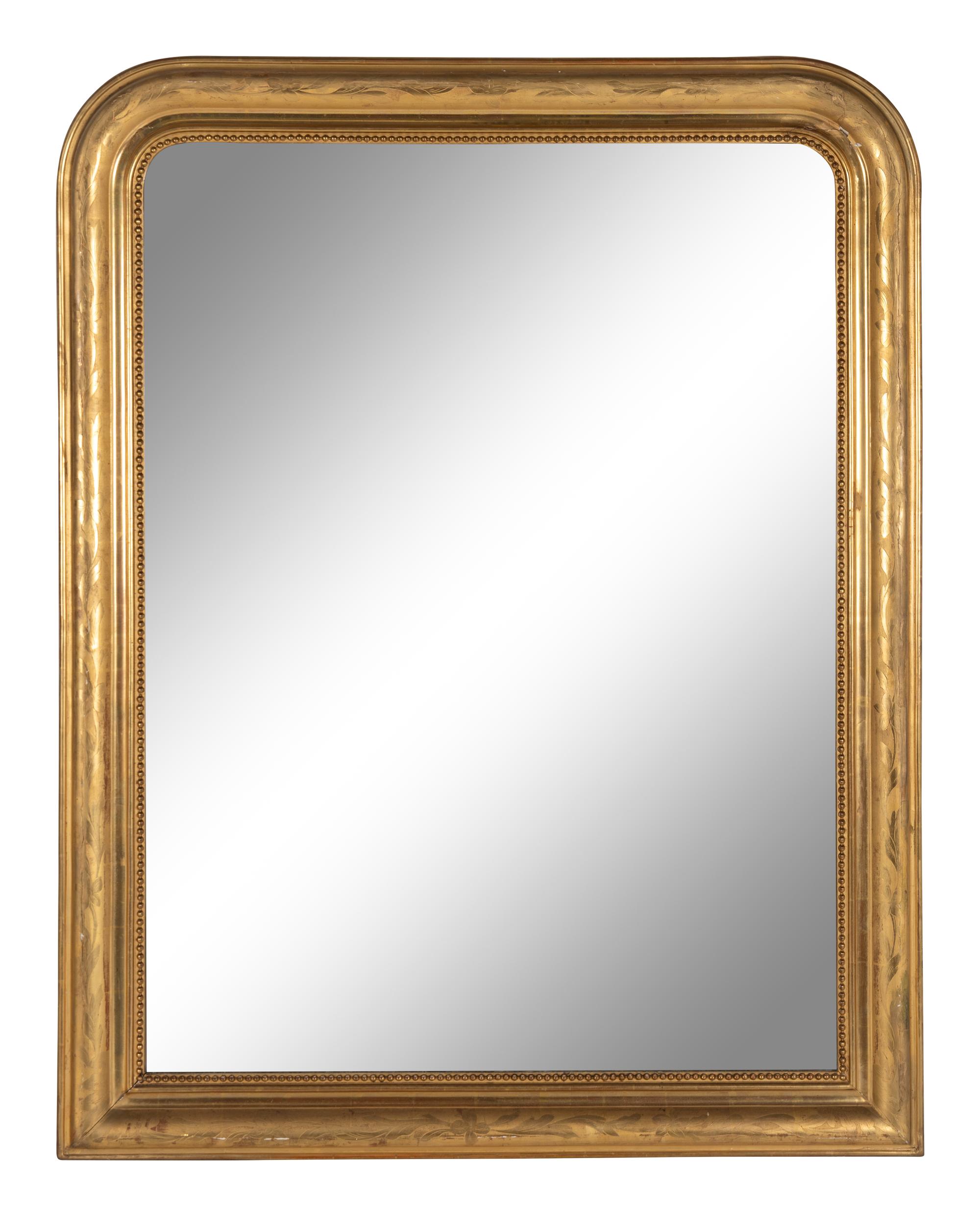 A Louis-Philippe Style Giltwood Mirror