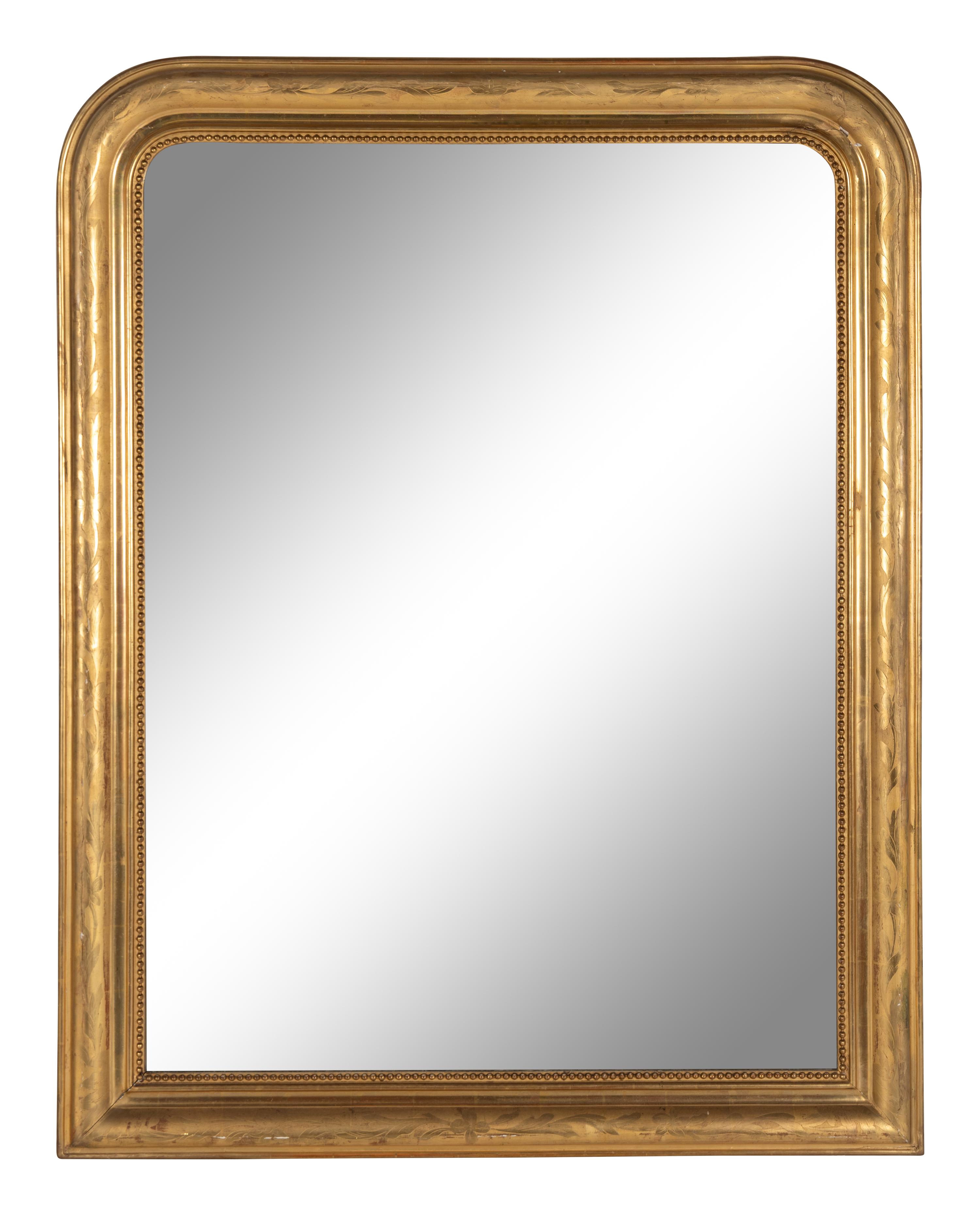 A Louis-Philippe Style Giltwood Mirror