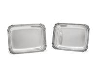 A Pair Of Classical Silver Vegetable Dishes