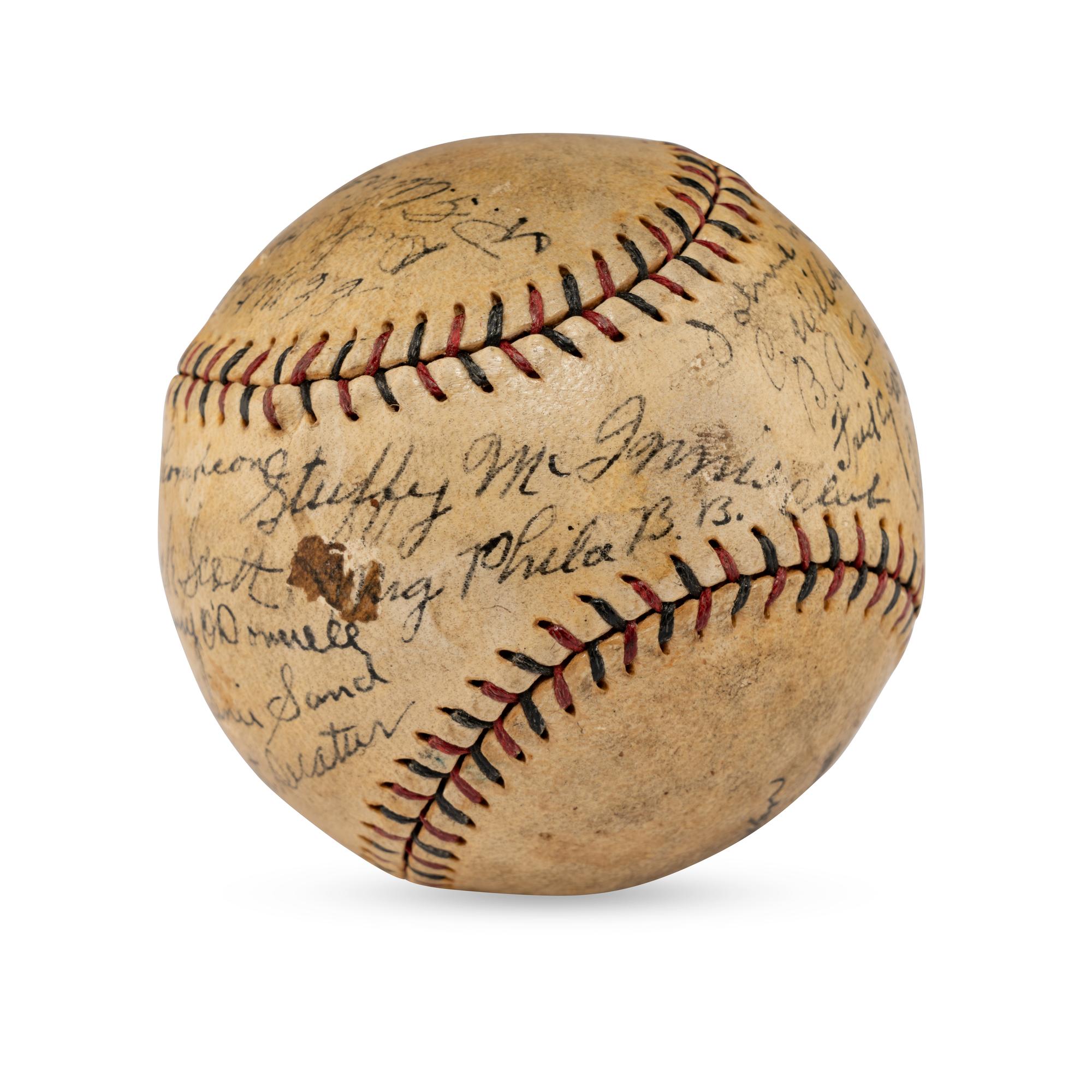 A 1927 Philadelphia Phillies Team Signed Autograph Baseball (Beckett Authentication Services)