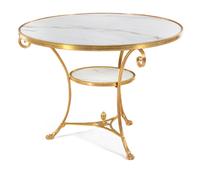 A Continental Gilt Bronze Gueridon Height 26 x diameter of top 33 inches. — 20TH CENTURY