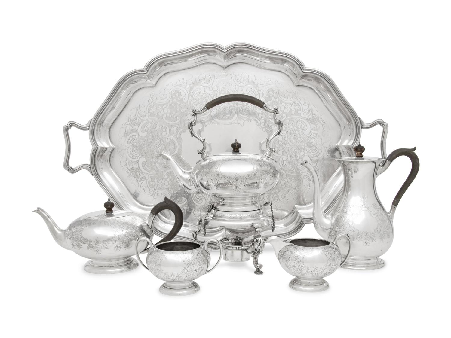 A Canadian Silver Five-Piece Tea and Coffee Service