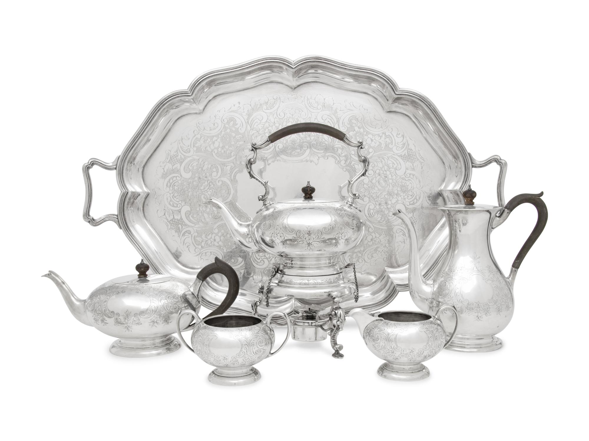 A Canadian Silver Five-Piece Tea and Coffee Service