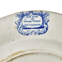 A Group of Staffordshire Historical Blue The Dam and Waterworks Philadelphia Transferware