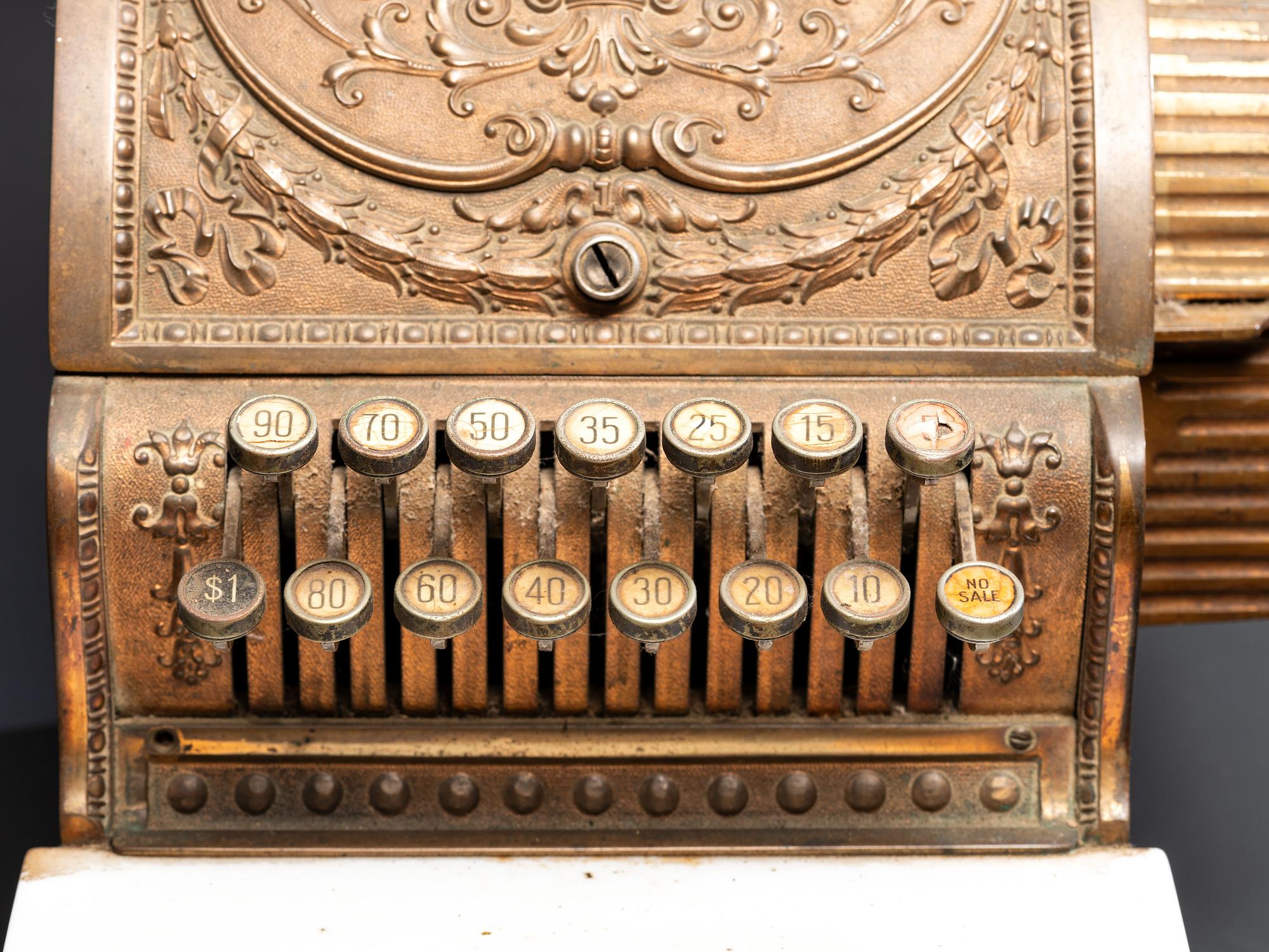 A National Brass Cash Register