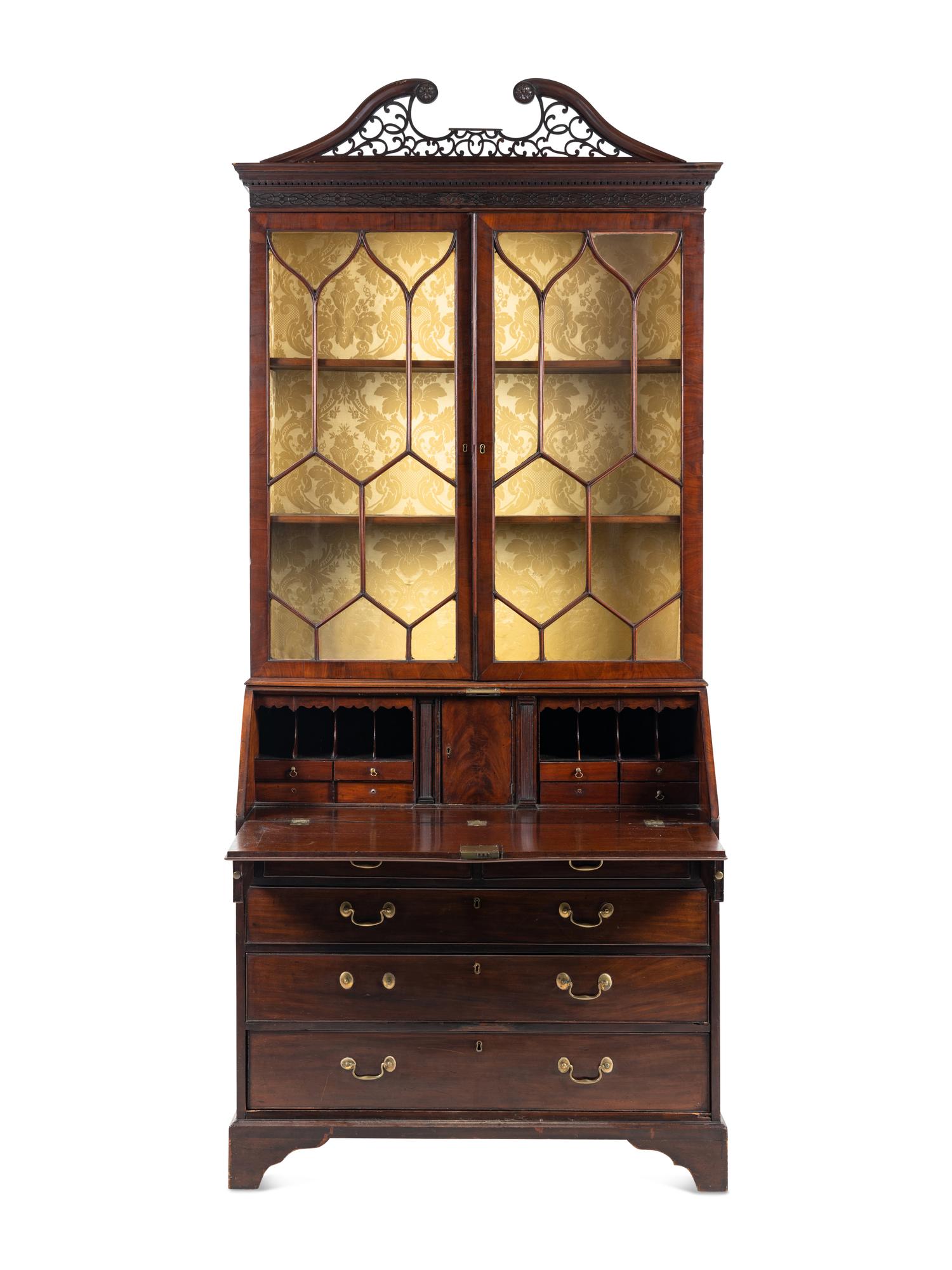 A George III Mahogany Secretary Bookcase