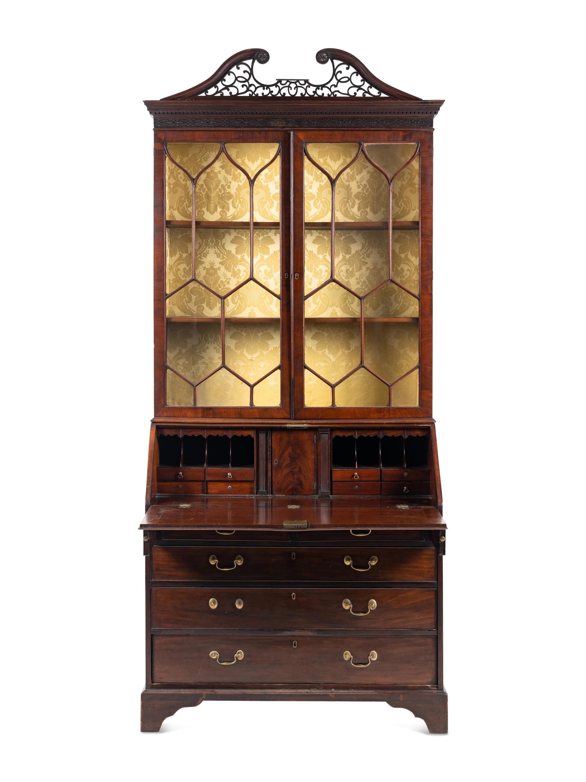 A George III Mahogany Secretary Bookcase
