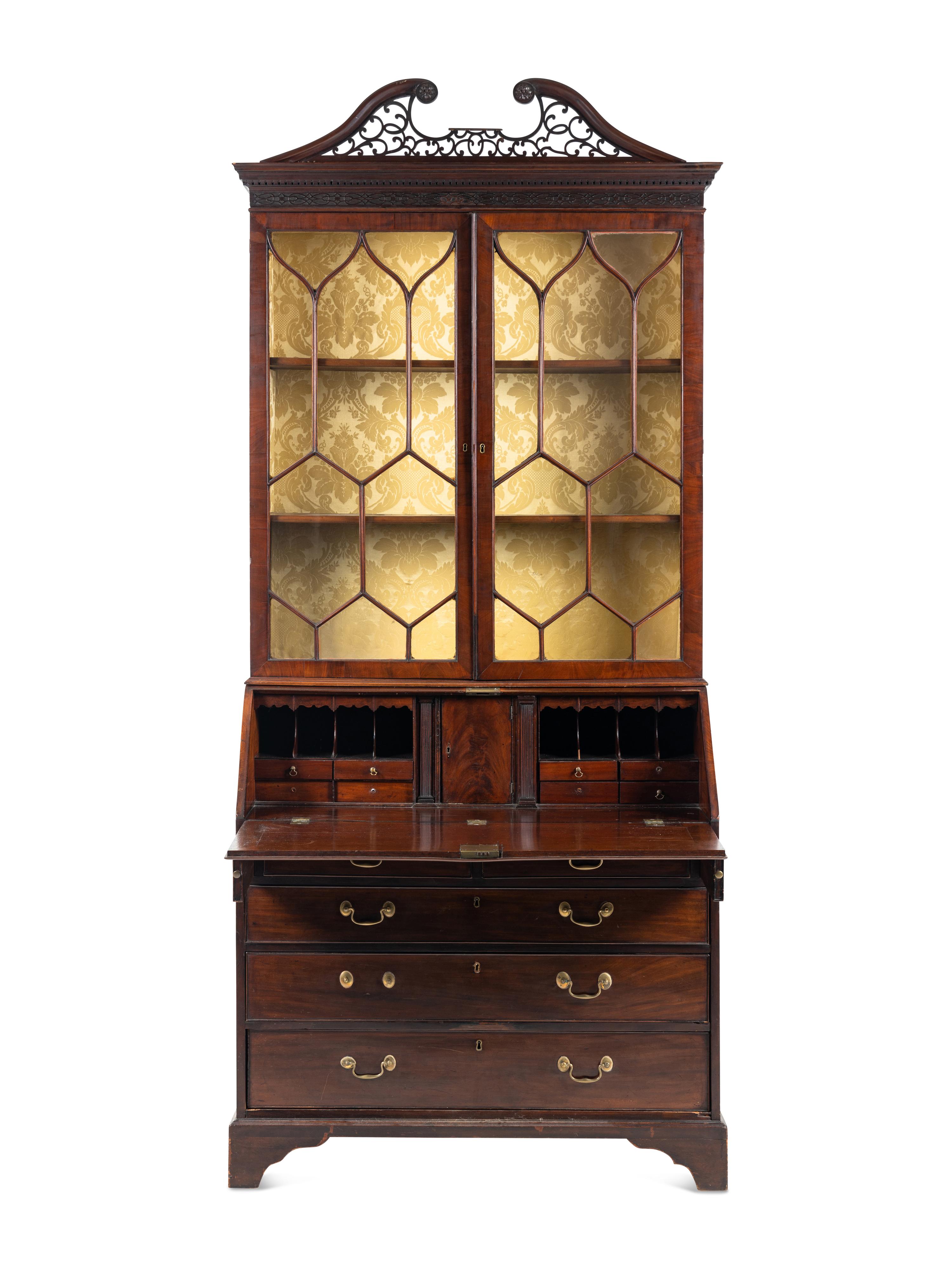 A George III Mahogany Secretary Bookcase