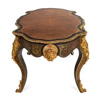 A Napoleon III Style Boulle Marquetry Bureau Plat
