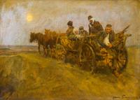 Hans Larwin, (Austrian, 1873-1938), Ukrainian Peasants, 1916