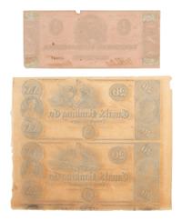 [CIVIL WAR]. A group of fractional currency, patriotic covers, & 19th century notes and covers.