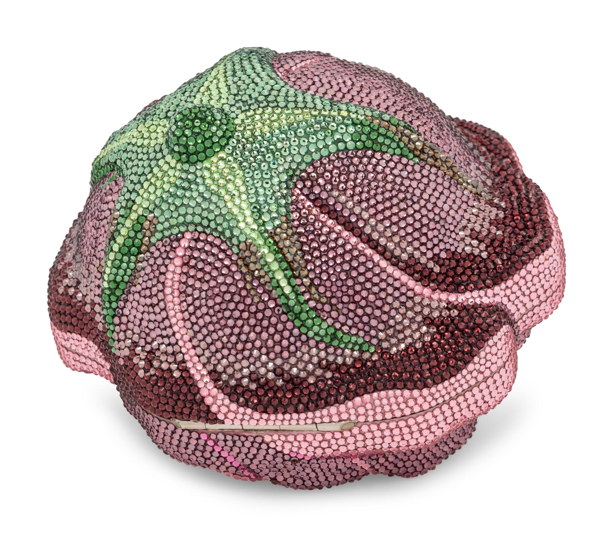 Judith Leiber Collector's Edition Pink Rose Minaudière