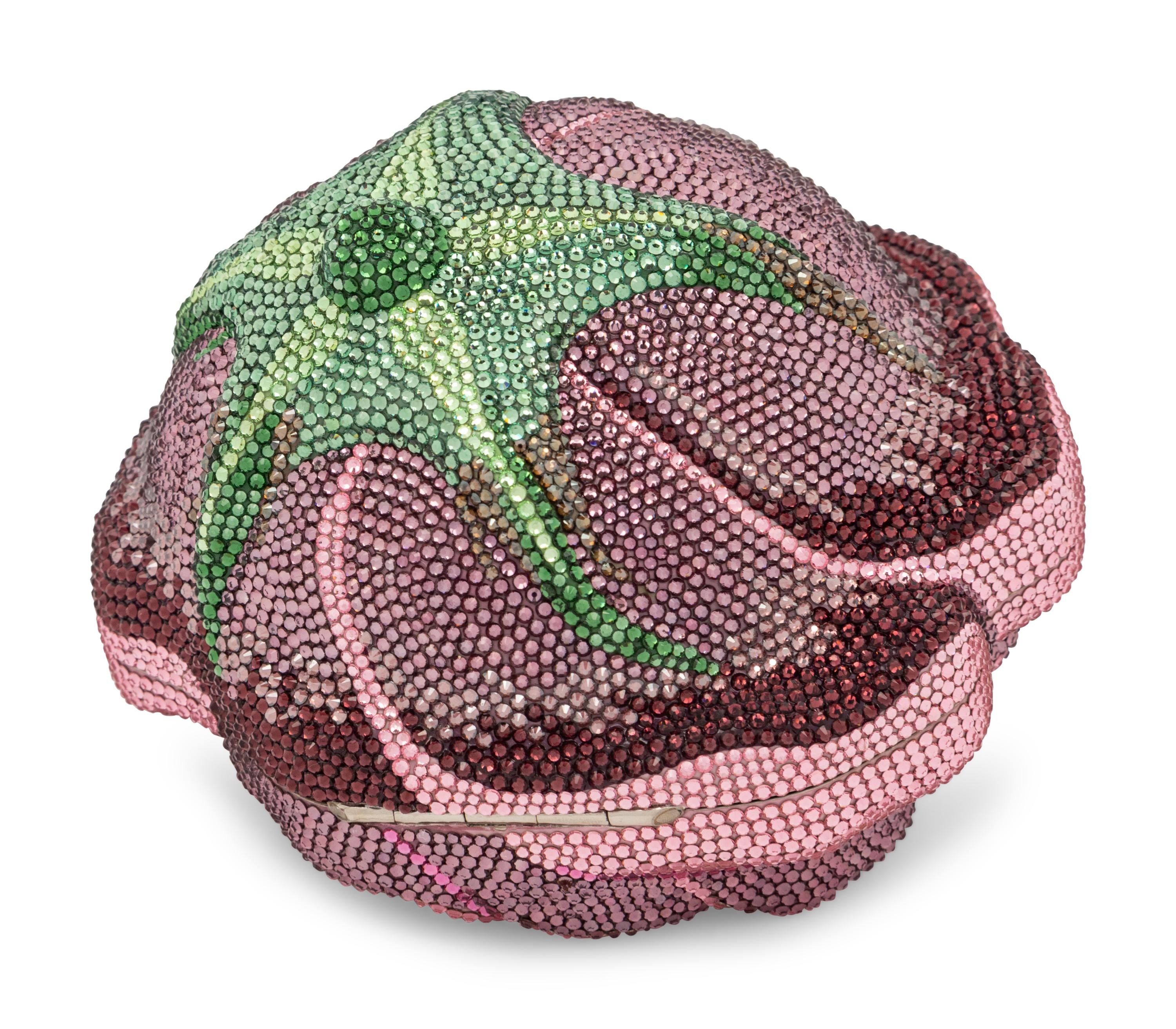 Judith Leiber Collector's Edition Pink Rose Minaudière