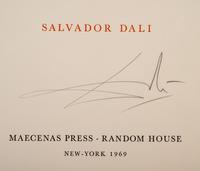 [ARTIST'S BOOK]. DALI, Salvador (1904-1989), illustrator. -- DODGSON, Charles Lutwidge (“Lewis Carroll”) (1832-1898). Alice in Wonderland . New York: W.U.C.U.A. and Maecenas Press - Random House, 1969.