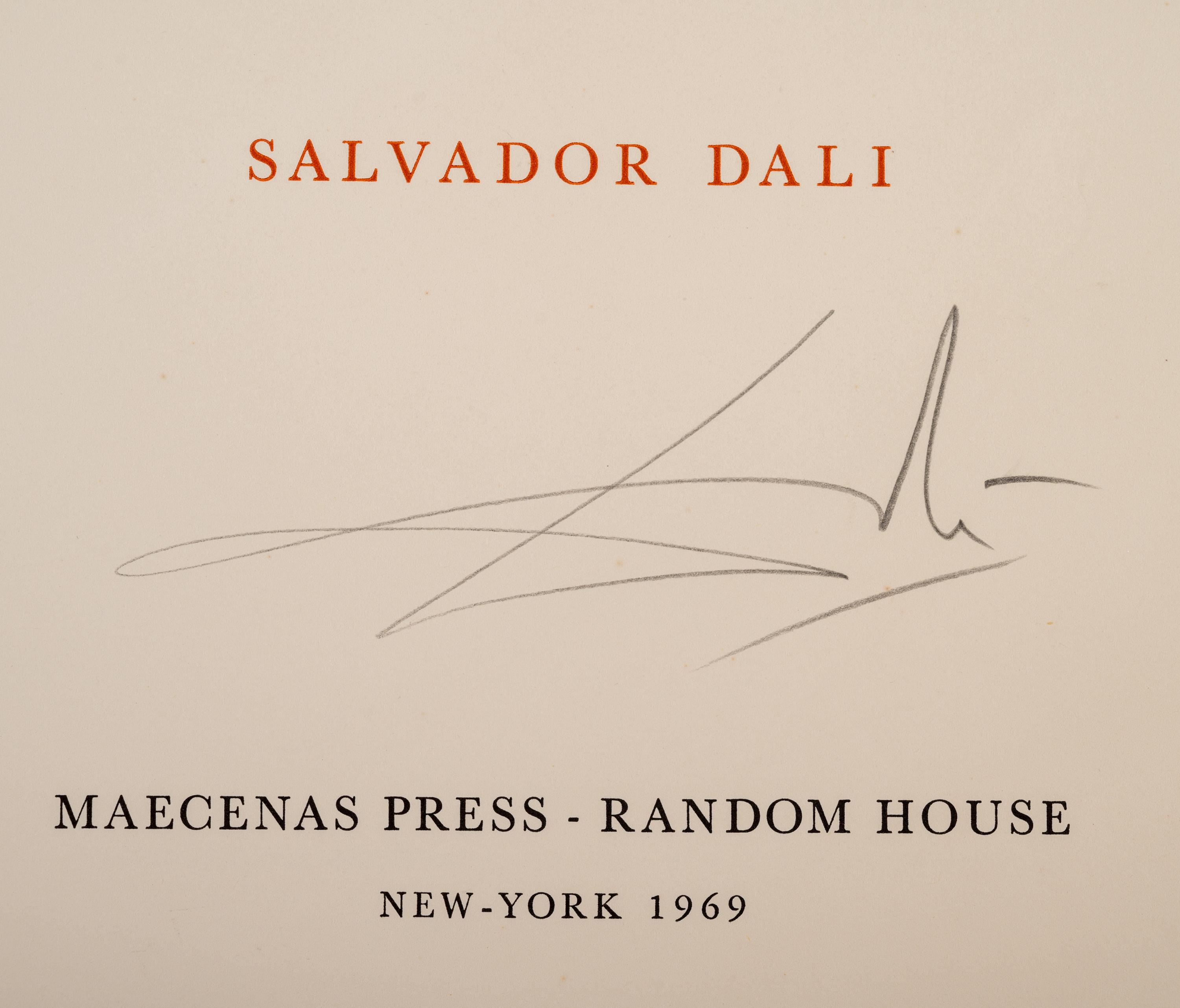 [ARTIST'S BOOK]. DALI, Salvador (1904-1989), illustrator. -- DODGSON, Charles Lutwidge (“Lewis Carroll”) (1832-1898). Alice in Wonderland . New York: W.U.C.U.A. and Maecenas Press - Random House, 1969.