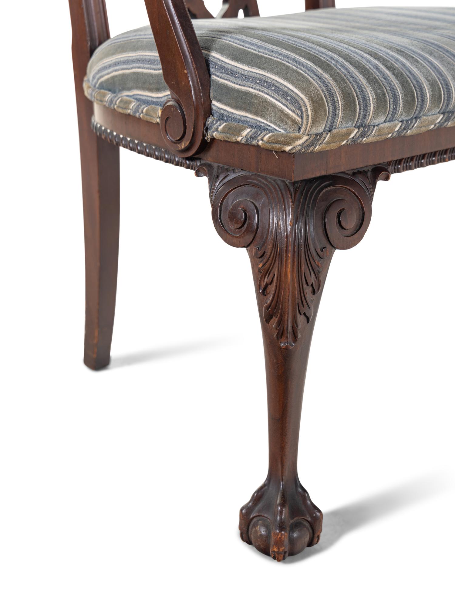 A George III Mahogany Armchair