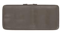 An Hermes Olive Togo Leather Tie Case, 18" x 8".