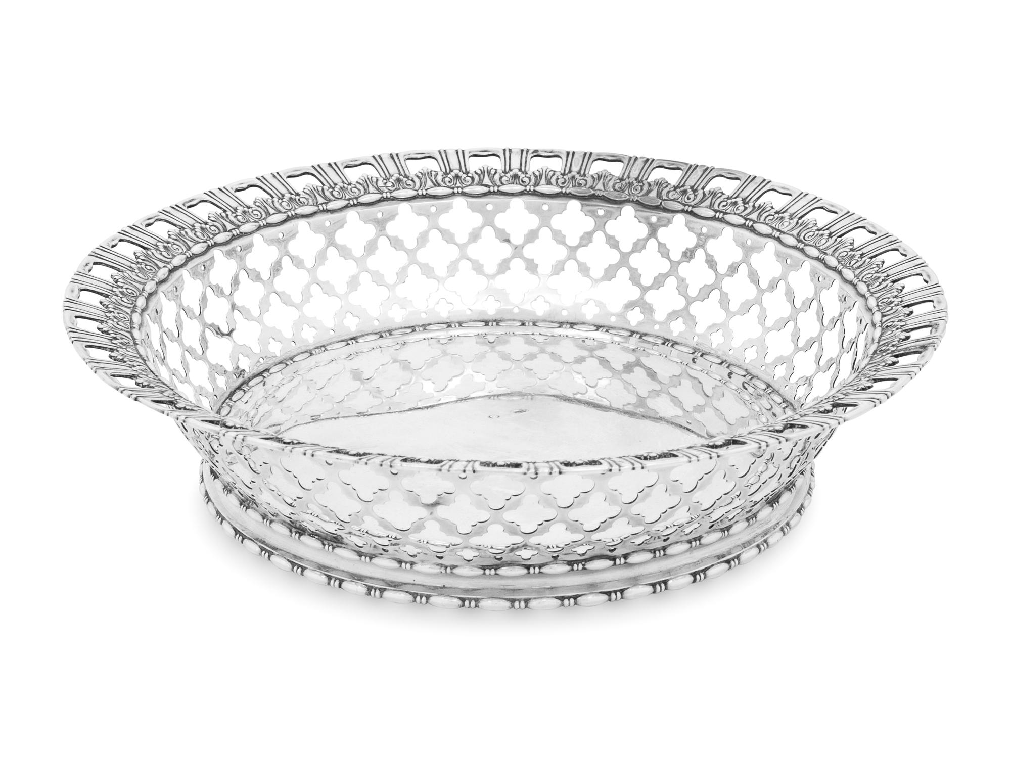 A Tiffany and Co. Silver Reticulated Bowl