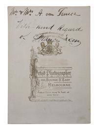 [LINCOLNIANA]. A group of 2 images, featuring CDV of Head Guard at Oak Ridge Cemetery. Jackson, Michigan: N.E. Allen, May 1865.
