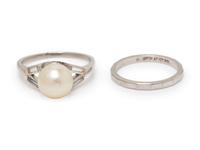 A Collection of Platinum Rings,