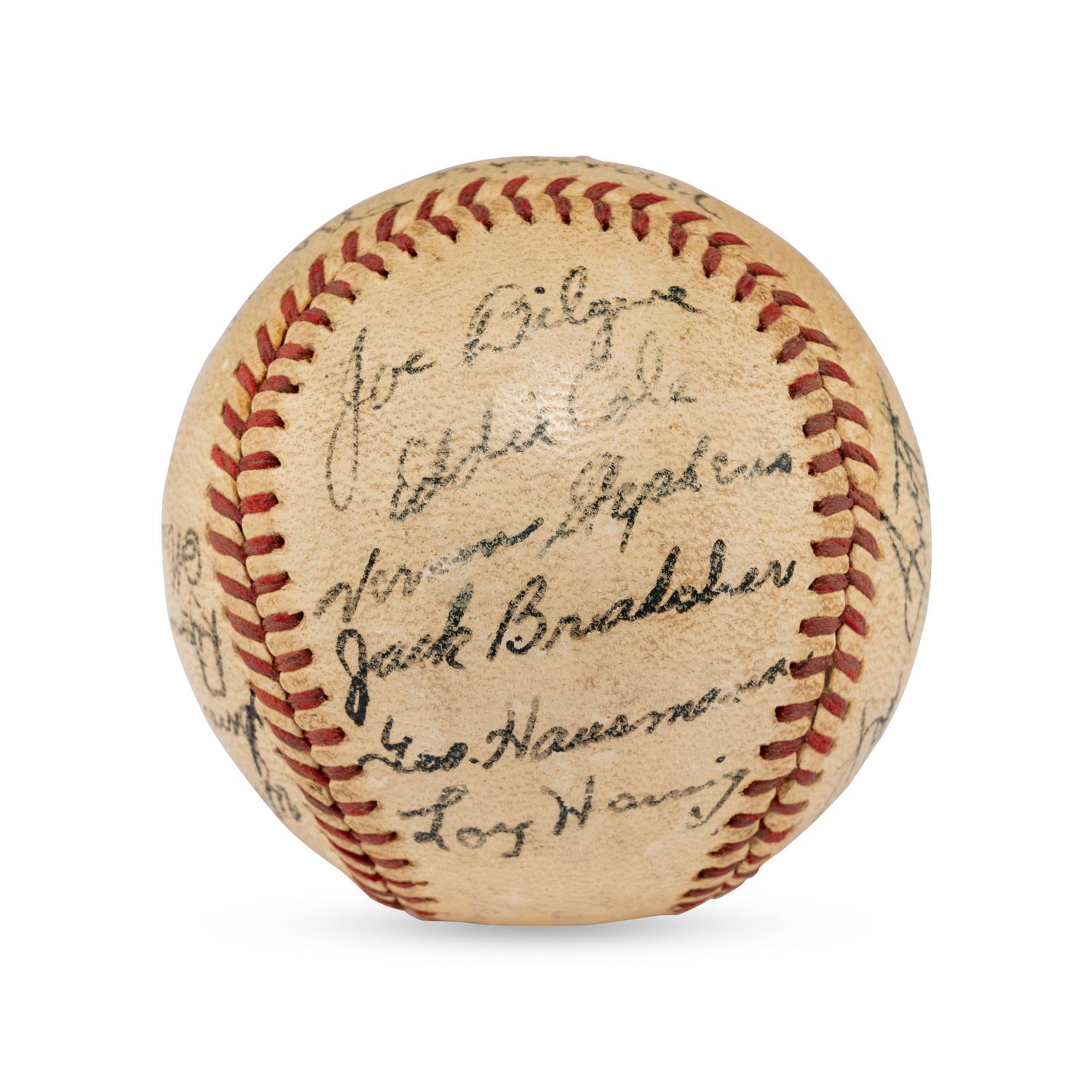 A 1940 San Antonio Missions Team Signed Autograph Baseball