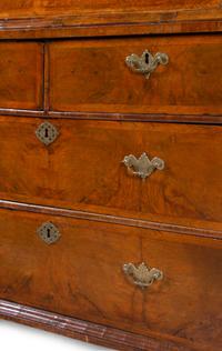 A George I Figured Walnut Secretary Chest