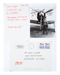 [WWII]. Aviator and flying ace's signatures, incl. Col. Gregory "Pappy" Boyington, MOH and POW.
