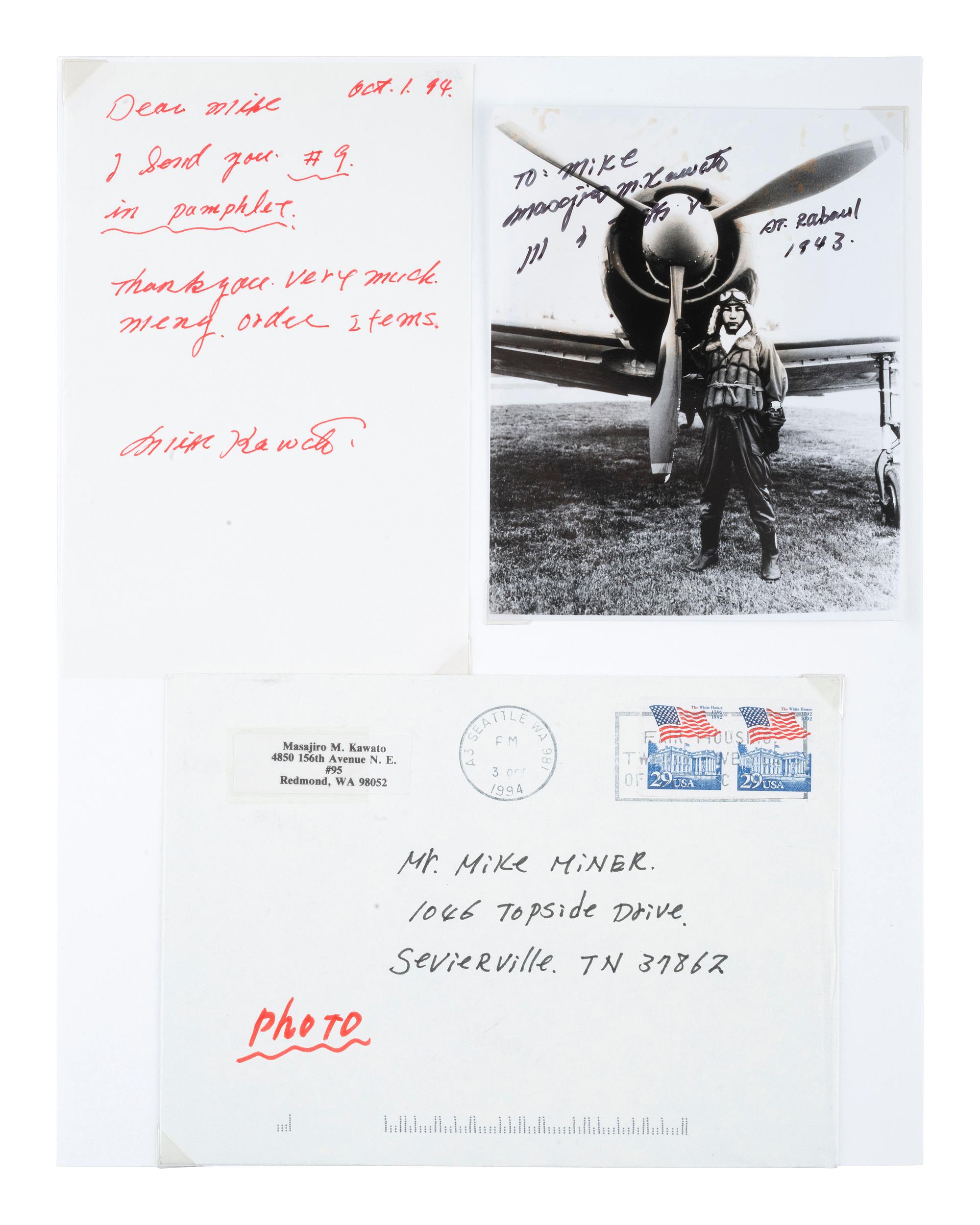 [WWII]. Aviator and flying ace's signatures, incl. Col. Gregory "Pappy" Boyington, MOH and POW.