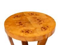 A Pair of Contemporary Burlwood Side Tables