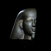 An Egyptian Schist Head of a Male