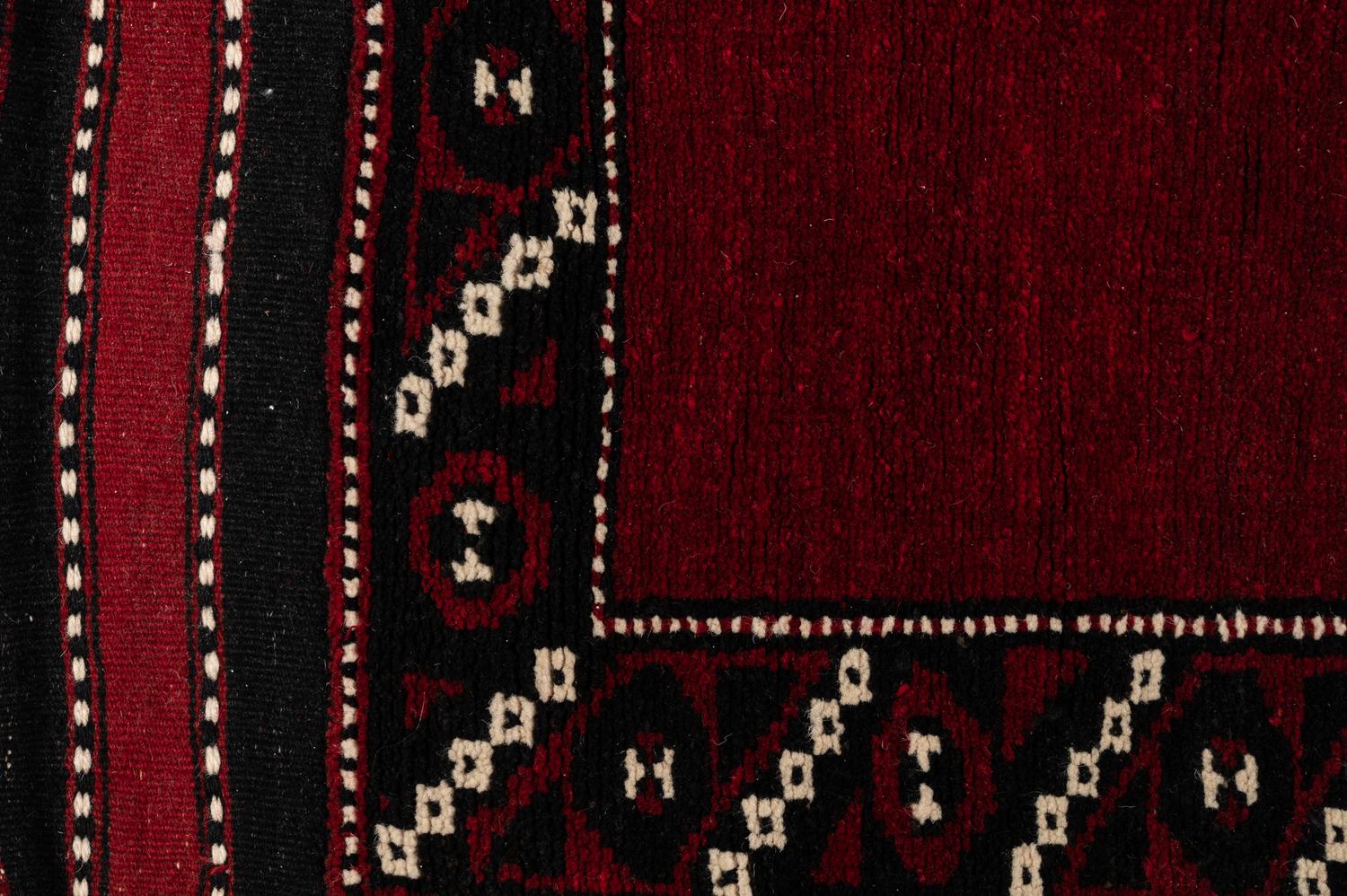 Four Turkish Wool Mats and a Baluch Design Wool Mat