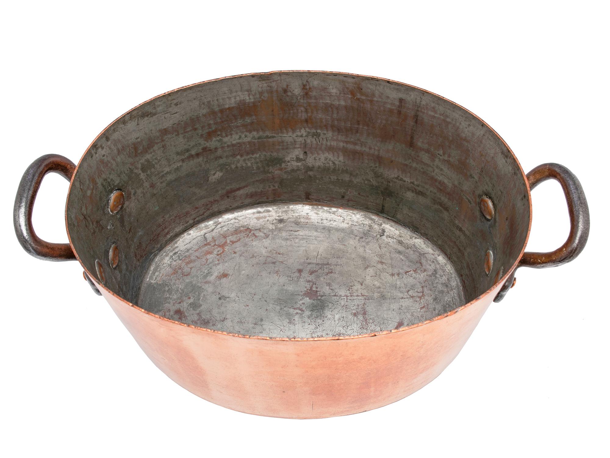 An American Copper Brazier with Cover