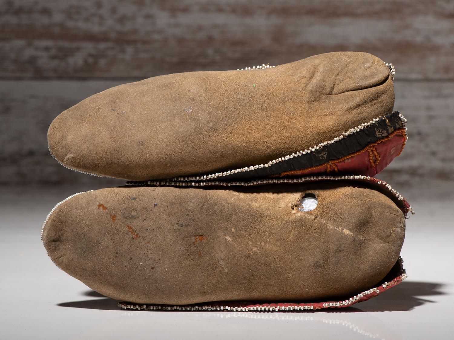 Prairie Beaded Hide Moccasins