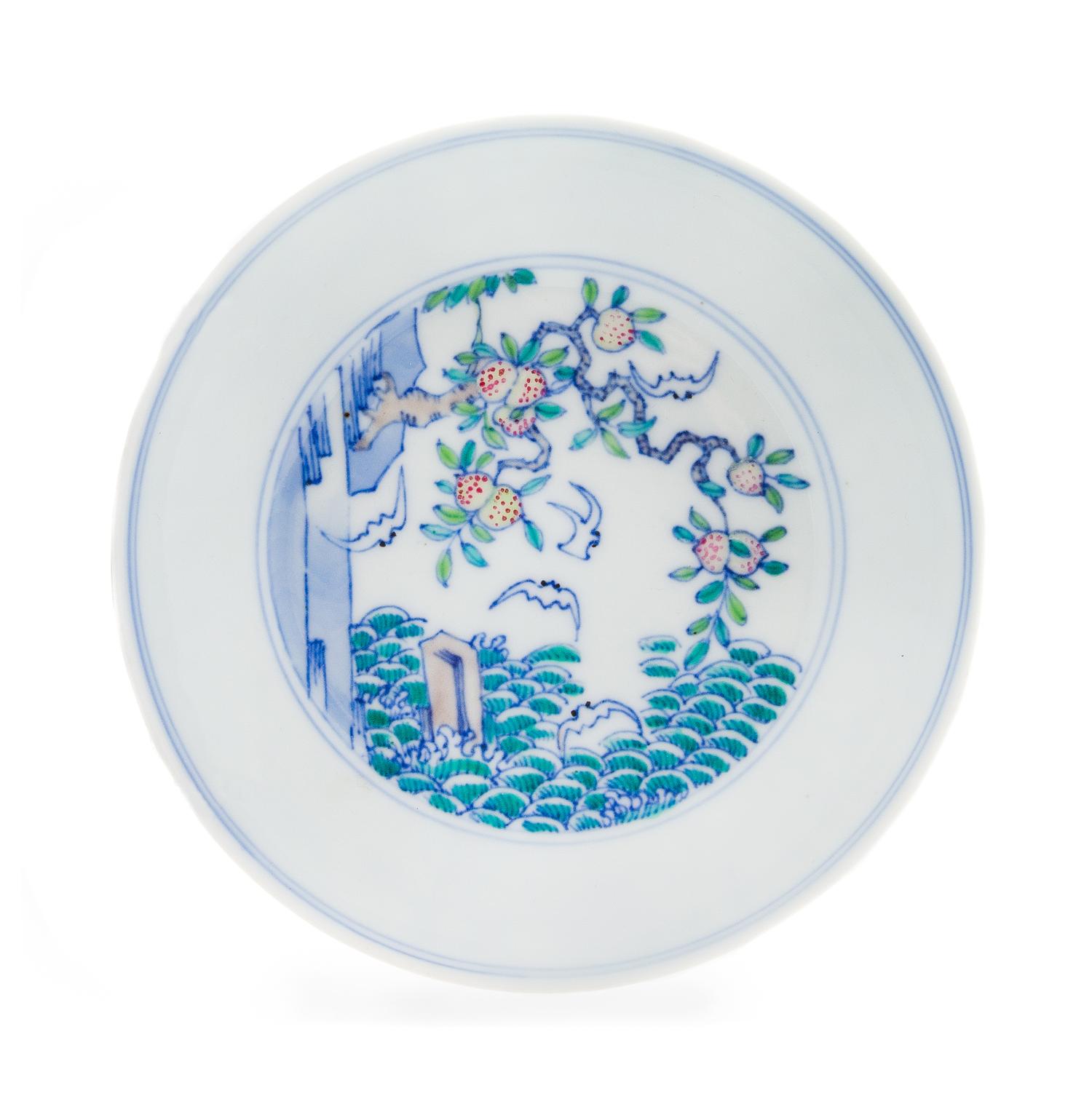 A Chinese Doucai Porcelain Dish