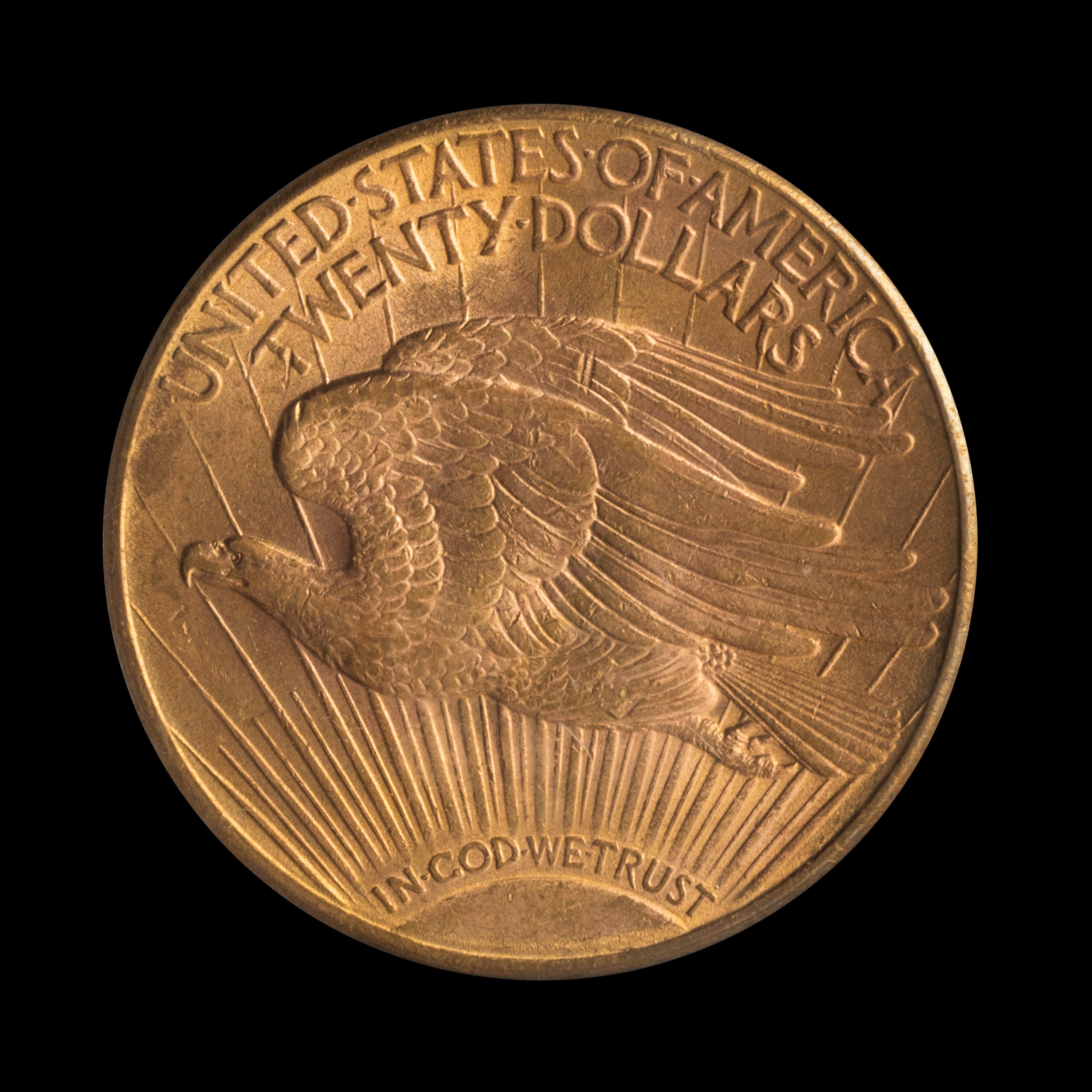 A United States 1924-D St. Gaudens $20 Gold Coin