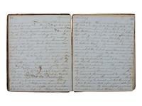[CIVIL WAR]. Manuscript book documenting the wartime experiences of a 1st South Carolina Infantry private occupying captured Union forts near Charleston, SC. 1861.