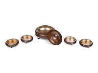 A Set of Copper and Silver Table Articles