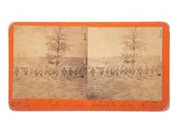 [NATIVE AMERICANS]. BURGE, J.C. (ca 1839-1897), photographer. 12th US Inft. Band. Whipple Bks. AT . [Fort Whipple, Arizona Territory].
