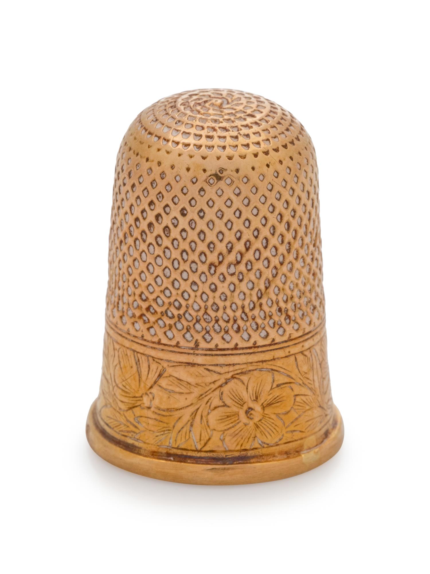 A Continental Yellow Gold Thimble