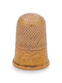 A Continental Yellow Gold Thimble